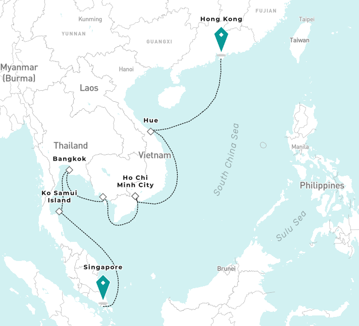 Singapore and Hong Kong 