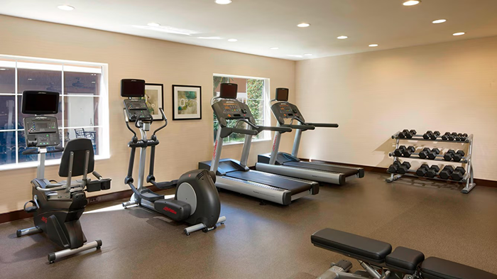 The Fairfield Inn & Suites Houston Intercontinental Airport hotel's fitness center.