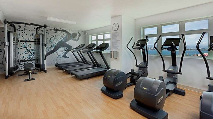 The fitness center inside the Hotel Rumbao, a Tribute Portfolio Hotel.