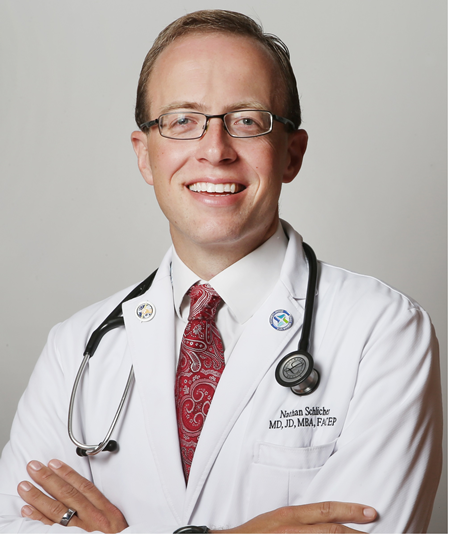 Nathaniel R Schlicher, MD, JD, MBA, FACEP