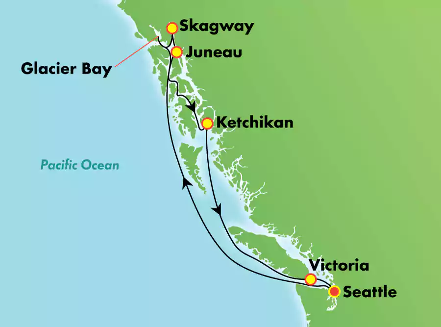 Norwegian Cruise Line Bliss Map